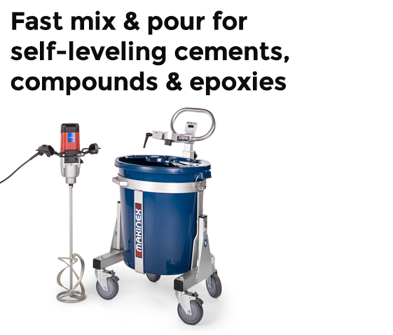 Makinex MS-04-00 Bucket with Dust Suppression Lid for Mixing Station